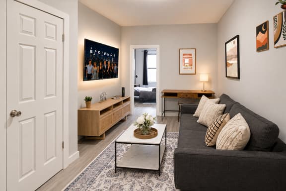 𖡡 First Street Flat - 1BR Apt just 15 Min to NYC
